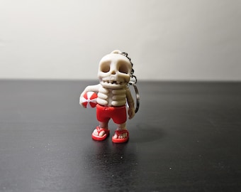 Summer Skeleton Articulated Fidget Toy Keychain