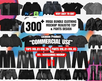 300+ Kleidung Mockup Realistisches 4k Streetwear Design, Techpack Mockup Design, Mode Mockup, Bekleidung Mockup Streetwear, Y2k Mockup Design V1