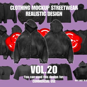 Clothing Mockup Streetwear Realistic 4k Design Vol.20