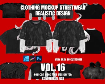 Clothing Mockup Realistic 4k Streetwear Design Vol.16