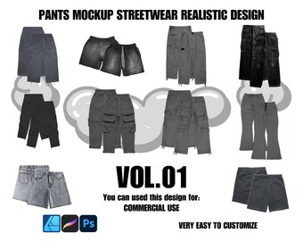 Broekmodel realistisch 4k streetwear-ontwerp vol.01