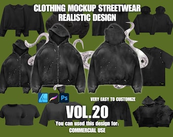 Clothing Mockup Realistic 4k Streetwear Design Vol.20