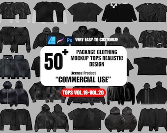 50+ speciale bundel Techpack-kledingmodel Streetwear Realistisch 4k-ontwerp, Streetwear-modelpakket, Photoshop-model, Procreate-modelpakket