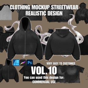 Maquette de vêtements réaliste 4k Streetwear Design Vol.10