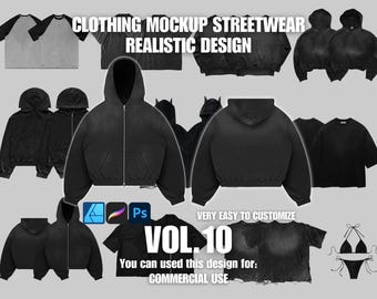 Kledingmodel realistisch streetwear 4k-ontwerp vol.10