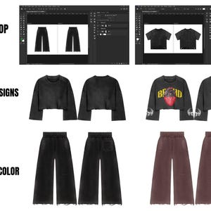 Clothing Mockup Realistic 4K Streetwear Top and Pants Design, Clothing Mockup Template, Techpack Fashion Mockup, Streetwear Mockup, Apparel Mockup, Tracksuite Mockup, Sweatpants Mockup, Realistic Mockup, Mockup Template, Clothing Mock Ups, Procreate Mockup, Photoshop Mockup, Affinity Designer Mockup, Clothing Mockup Sports, Vintage Clothing Mockup, Y2k Fashion Mockup, Y2k Mockup, Techpack, Vector Mockup, Clothing Brand Mockup