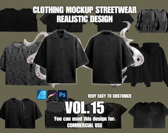 Klädmodell Realistisk 4k Streetwear Design Vol. 15