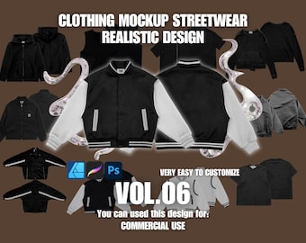Kleidung Mockup Realistisches 4k Streetwear Design Vol.06