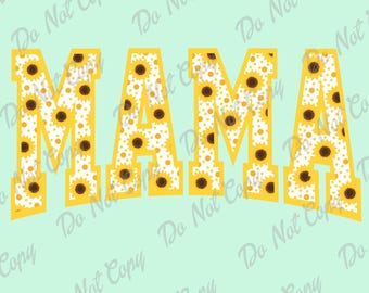 Mama PNG, Mama Sunflower, Mama Sunrlower PNG, Lente, Zonnebloem, Zomer, Instant Download