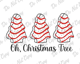 Oh kerstboom SVG, png, kerstboomtaart, kerstboomsnack, direct downloaden