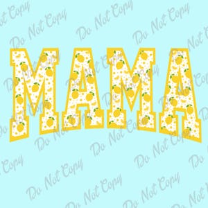 Mama PNG, Mama Lemon, Mama Lemon PNG, Spring, Lemons, Instant Download