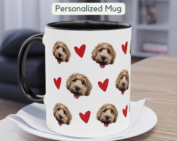Personalized Dog Face Mug Pet Portrait Mug Custom Dog Face Pattern Mug  Multiple Dog Face Mug Dog Mom Coffee Mug Pet Mug Pet Gifts Christmas