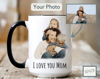 Tazza da caffè personalizzata con foto, regalo per anniversario, tazza da caffè con foto personalizzata, regalo per lui/lei, tazza con logo e testo personalizzabile per uomo/donna