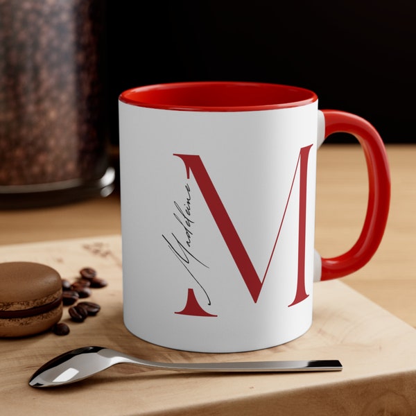 Persona lizierte Kaffeetasse Name und Initiale Benutzerdefinierte Kaffeetasse Liebhaber Personalisiertes Kaffeegeschenk Individuelles Geschenk für sie Becher Geschenk für Muttertag