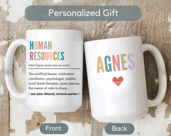 Personalisierte Personalarbeit Definition Becher Geschenk Benutzerdefinierte HR Kaffeetasse Geschenk Lustige Büro Wertschätzung Becher Geschenk für HR Professionals Becher Geschenk