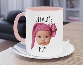 Personalized Mug from Photo Baby face Mug with Kid's Photo Custom Gift for Family Mother's Day Father's Day Mug Coffee Gift for New Parents