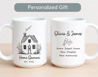 Personalized New Home Mug Gift Custom New Home Mug New Home Gift Basket New Homeowner, New Homeowner Gifts Realtor Gift Custom Homeowner Mug
