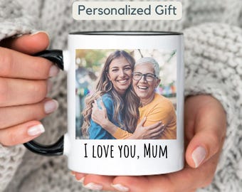 Taza de café con foto personalizada, regalo de cumpleaños personalizado, taza personalizada para mamá, regalo de aniversario para ella/él, regalo del día de San Valentín, taza con imagen