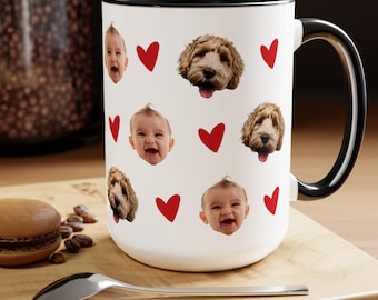 Personalized Baby Face Mug Gift Custom Photo Mug Gift Your Dogs Face Mug Custom Your baby Face Mug, Baby Face Mug for Mom Dad Birthday Gift