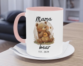 Personalized Mama Bear Mug Gift Custom Adult Est Mug New Mama Gift for Mom Custom Gift Personalized Mug for Mom Bear Baby Shower Gift Mama