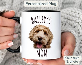 Gepersonaliseerde hondenmok cadeau hondenfoto mok cadeau hond koffiemok aangepaste hond gezicht mok, aangepaste huisdier minnaar mok, hondenfoto mok, hond moeder of vader cadeau