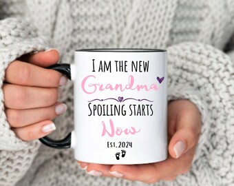Personalized First Time Grandma Photo Mug New Grandma Gift from Baby I Love You Grandma Photo Grandma Mug Mothers Day Gift for Mother in Law