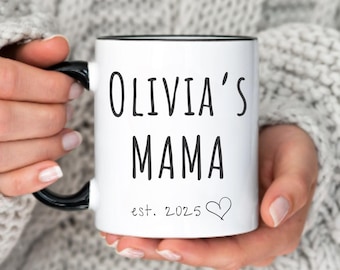 Personalized Mama Mug Gift Custom New Mom Gift Ideas, First Time Mom Gift, New Parent Gift, Mommy Mug First Mother's Day Mug Pregnancy Gift