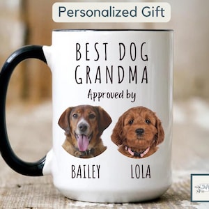 Personalized Dog Grandma Mug Gift Custom Dog Grandma Mug Dog Photo Mug Gift Dog Nana Christmas Present Dog Grandmother&#39;s Day Gift, Dog Owner