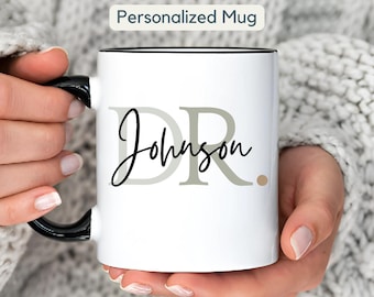 Personalized New Doctor Name Mug Gift Custom PHD Graduation Gift Future Doctor Mug Gift, Doctorate Mug Doctor Cup, Medical Student Mug Gift