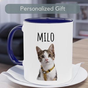 Custom cat mug Gift Cat Mug Gift Personalized cat mug gift customize mug cat mom mug for cat lovers custom cat coffee mug with photo picture