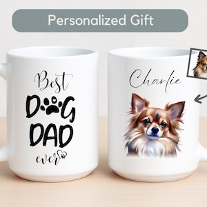 Personalized Dog Dad Mug Gift Custom Dog Dad Mug Gift Cat Dad Cup Best Dog Dad Ever Mug, Father&#39;s Day Gifts for Dog Owner Gift Pet Owner Mug