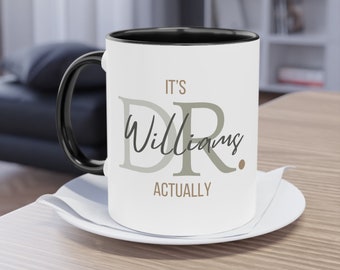 Tasse à café médecin personnalisée Cadeau Tasse à café médecin personnalisée Cadeau Cadeaux futur médecin Tasse à café médecin Cadeau de remise des diplômes de docteur Mug à café Dr
