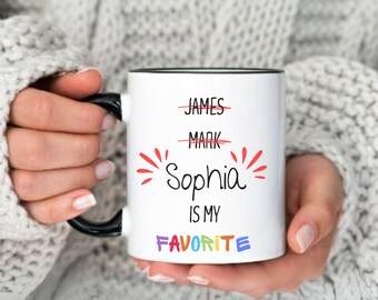 Personalized Funny Favorite Child Mug Gift Custom Funny Gift from favorite Mug child Favorite Son Daughter Custom Christmas Gift for Mom Mug