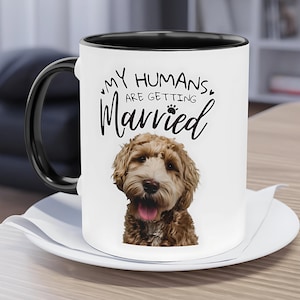 Personalized Engagement Pet Mug Engagement Pet Mug Gift for bride to be Bachelorette Gift Bridal Shower Gift Engaged Mug Newly Engaged Gift