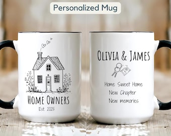 Personalized New Home Mug Gift Custom New Home Mug New Home Gift Basket New Homeowner, New Homeowner Gifts Realtor Gift Custom Homeowner Mug