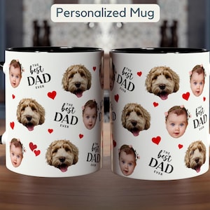 Personalisierte Baby-Gesicht Becher Geschenk Individuelle Gesichtstasse, Ihre Baby-Gesicht Tasse Geschenk Fototasse, Die Gesichtstasse Ihres Mannes Vatertagsgeschenk Baby-Fototasse