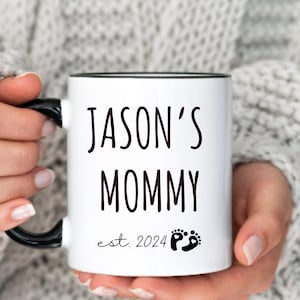 Personalized Mommy daddy parents Mug gift Custom mom dad mug gift for parents to be baby shower gift idea baby announcement pregnancy baby