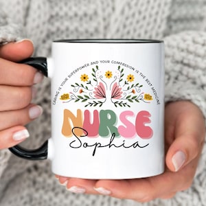 Personalized Nurse Mug Gift Custom Nurse Coffee Mug RN Nurse Appreciation Practitioner Gift Personalized Nurse Graduation Gifts for Nurse
