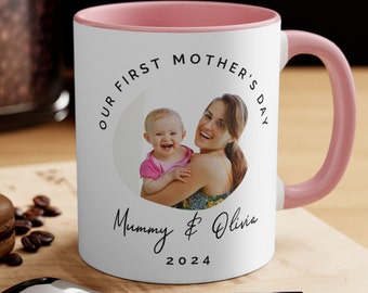 First Mothers Day Personalised Mug Gift Custom Mother's Day Cup Gift Set for New Mum Gift For New Mummy Mug Mother's Day From Baby to mummy