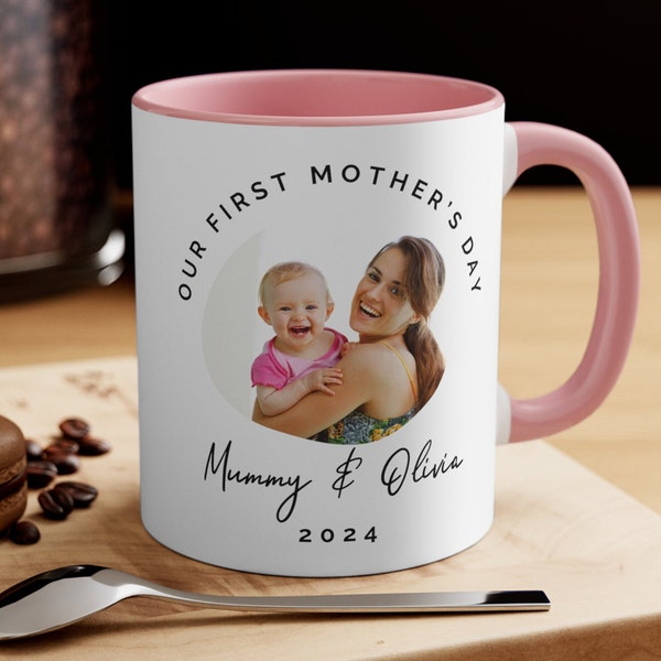 First Mothers Day Personalised Mug Gift Custom Mother's Day Cup Gift Set for New Mum Gift For New Mummy Mug Mother's Day From Baby to mummy