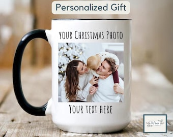 Tazza da caffè personalizzata con regalo fotografico Tazza da caffè con foto personalizzata Tazza da anniversario Regalo per lui e lei Tazza con logo e testo personalizzati per uomini e donne