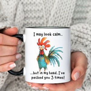 Ich kann ruhig aussehen Becher Geschenk Lustiges Huhn Becher Mitarbeiter Kaffeetasse Geschenk Geburtstag Becher Geschenk Sarkastisches Geschenk Chef Becher Geschenkidee Lustiges Frauen Becher Geschenk