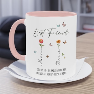 Personalized Best Friend Coffee Mug Gift Friendship Gift Best Friend Gift Bestie Gifts for Women, Birthday Gifts, Sister Gifts, Custom Gifts