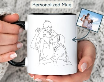 Tazza da caffè personalizzata con foto, regalo per anniversario, tazza da caffè con foto personalizzata, regalo per lui/lei, tazza con logo e testo personalizzabile per uomo/donna