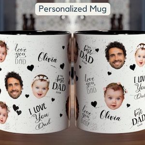 Personalized photo mug Gift Custom Portrait cup, Personalized baby mug, Custom baby face mug Gift Grandma gift, Grandpa gift photo mug gift