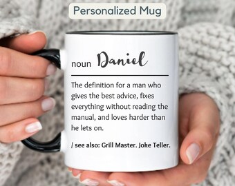 Personalized Mug Gift Custom Mug Father's Day Mug Gift Customized Mug, Custom Coffee Mug Gift Name Definition Mug, Personalized Coffee Cup