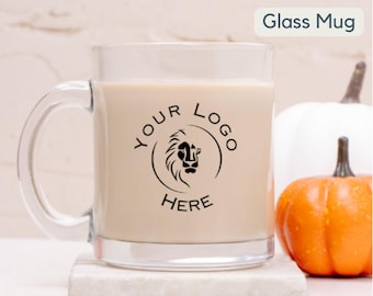 Custom Coffee Mug Glasses Personalized engraved glass mug laser Custom logo sale  engraved business logo custom engraving mug Glass logo