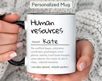 Personalisierte Personalarbeit Definition Becher Geschenk Benutzerdefinierte HR Kaffeetasse Geschenk Lustige Büro Wertschätzung Becher Geschenk für HR Professionals Becher Geschenk
