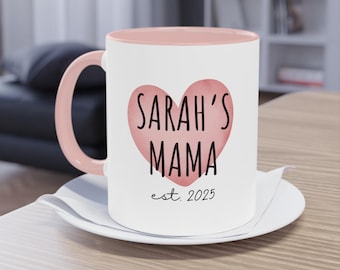 Personalized Mama Mug Gift First Time Mom Mug New Mom Gift Ideas Mommy Coffee Mug First Time Mom Gift New Parent Gift First Mother's Day Mug