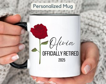 Custom Retirement Mug gifts for women Personalized retirement mug gift for coworker Retirement Gifts for Woman Teacher Friend Boss Coworker